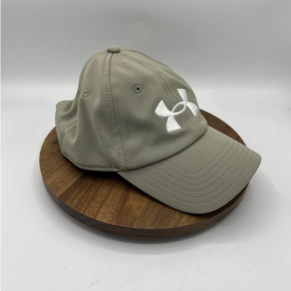 Under Armour Blitzing Adjustable Baseball Cap - Gray/White